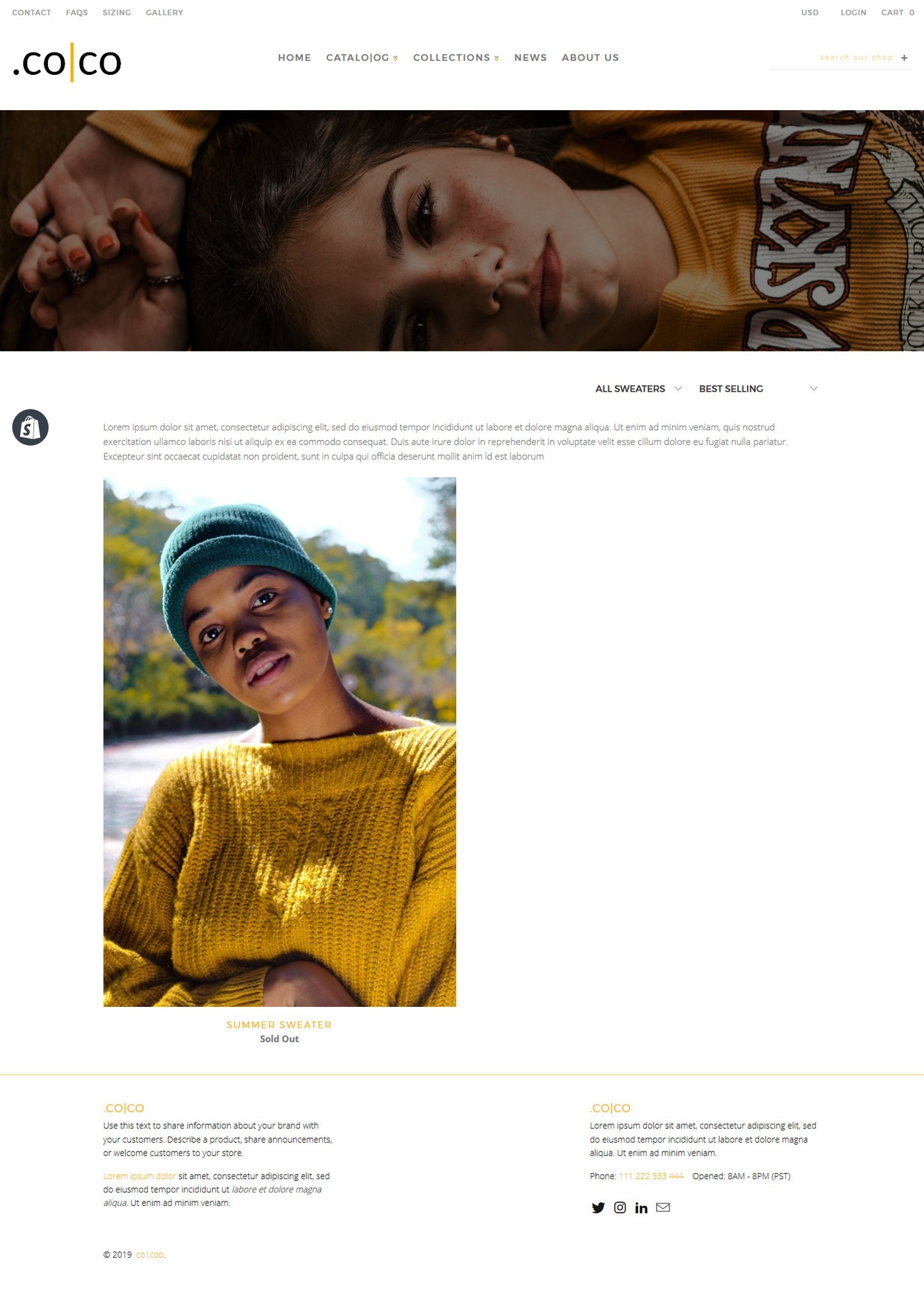 .co│co – shopify template - inSTUDIO43