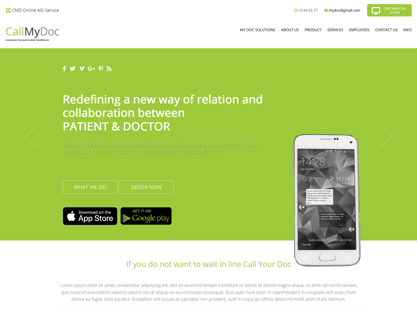 Call My Doc – Landing Page - inSTUDIO43