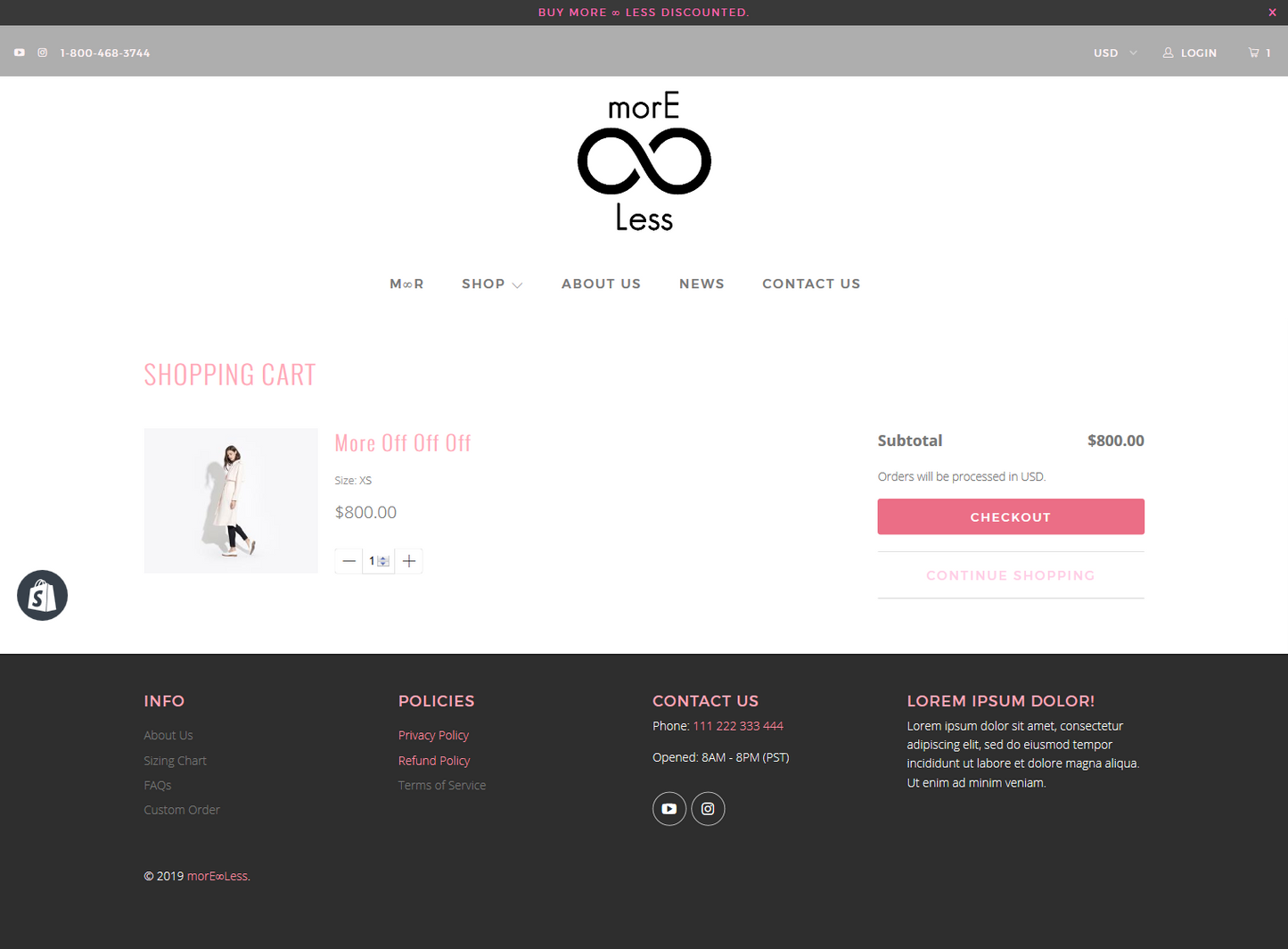 morE∞Less - inSTUDIO43