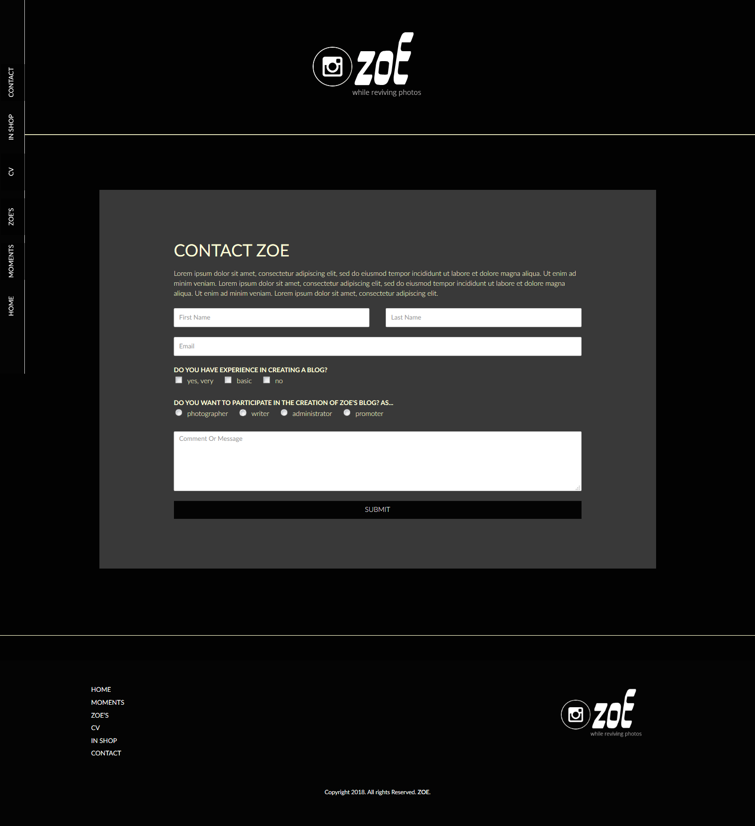 Zoe – Modern Blog - inSTUDIO43