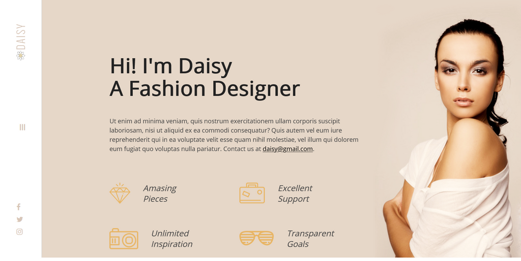 Daisy - Creative Shop Template - inSTUDIO43