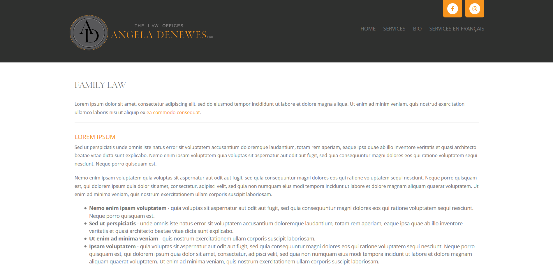 Law Offices – Simple HTML Template - inSTUDIO43