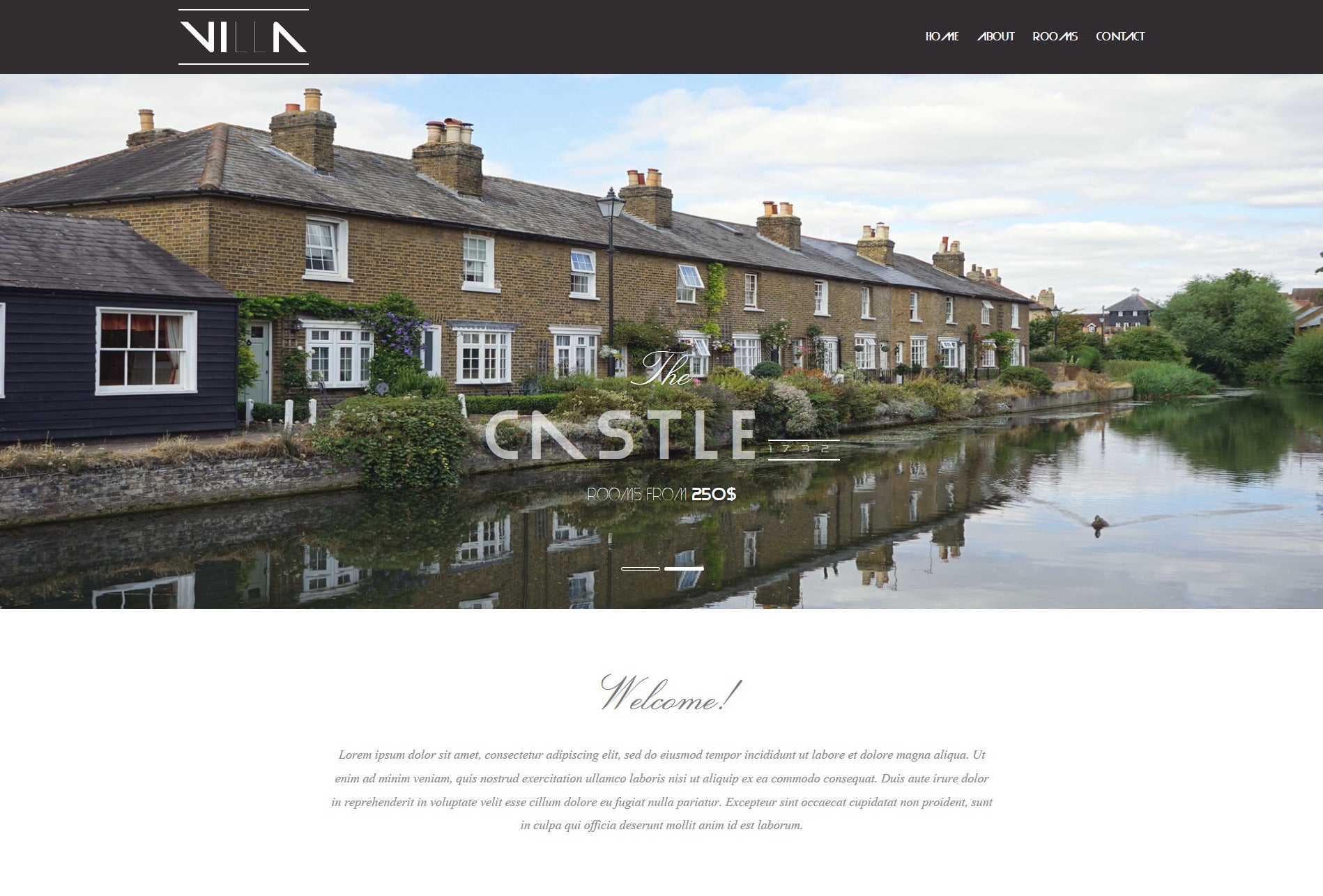 The Villa – Real Estate Landing Page - inSTUDIO43