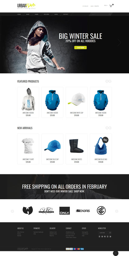Urbanshop - HTML/WordPress Template - inSTUDIO43