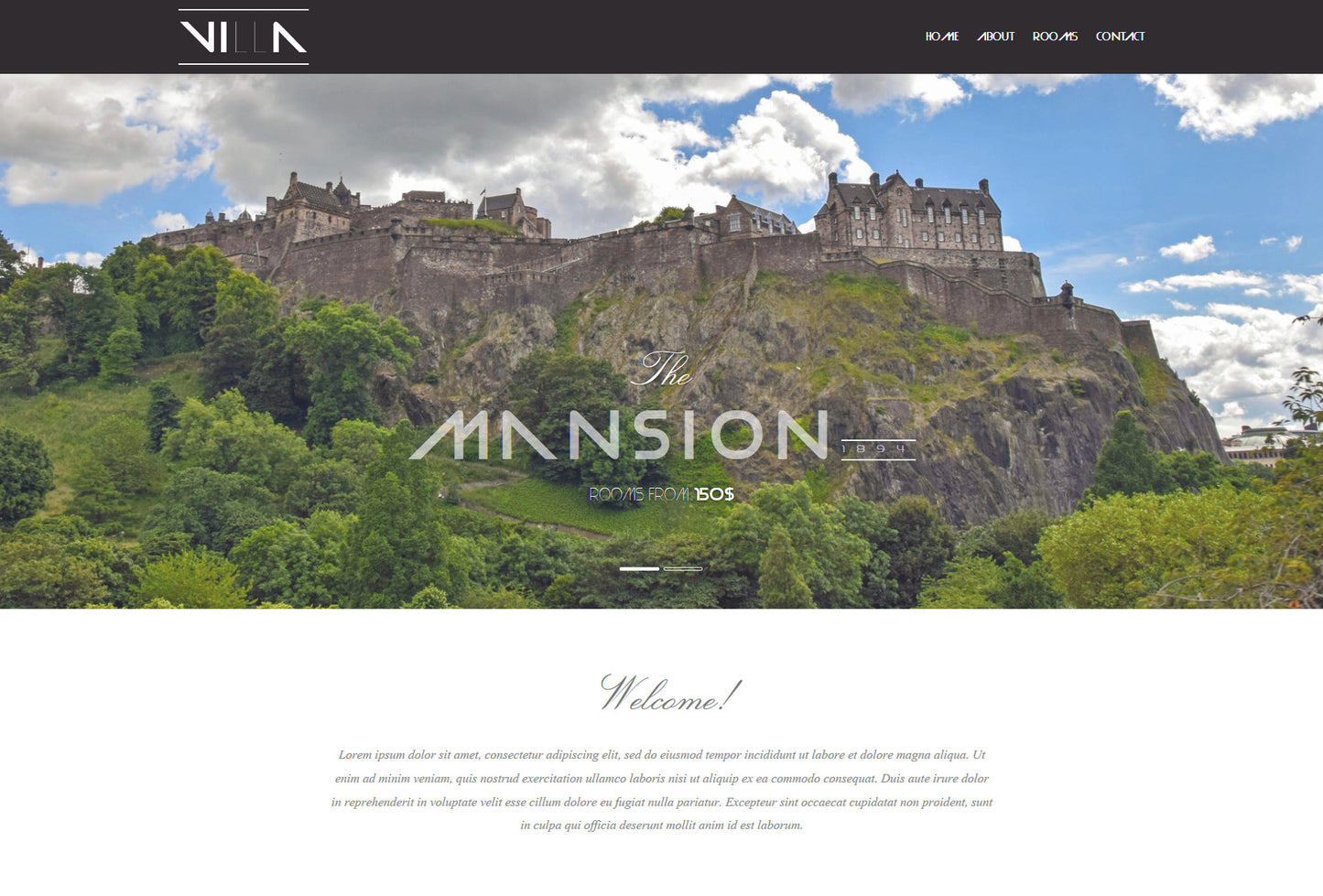 The Villa – Real Estate Landing Page - inSTUDIO43